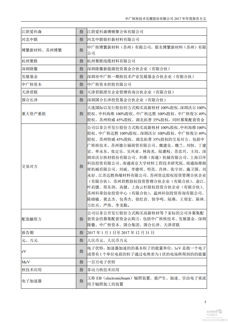 中广核核技术发展股份有限公司2017年年度报告.PDF 第5页