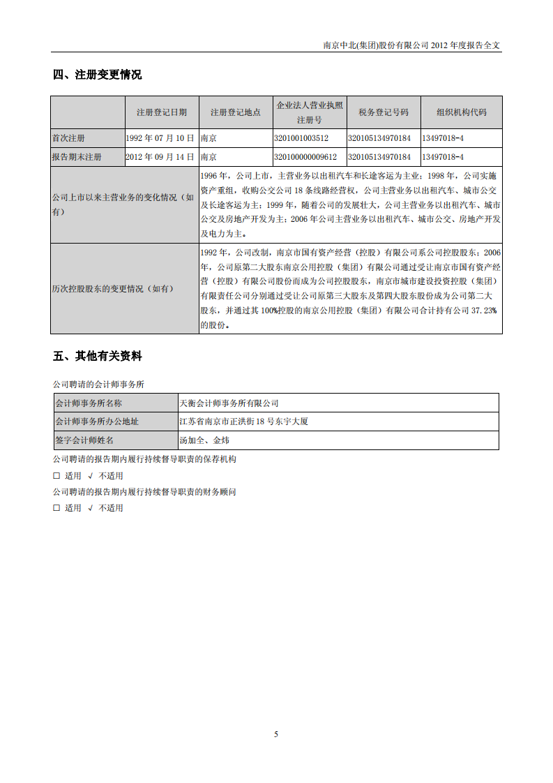 南京中北(集团)股份有限公司2012年年度报告.pdf 第6页