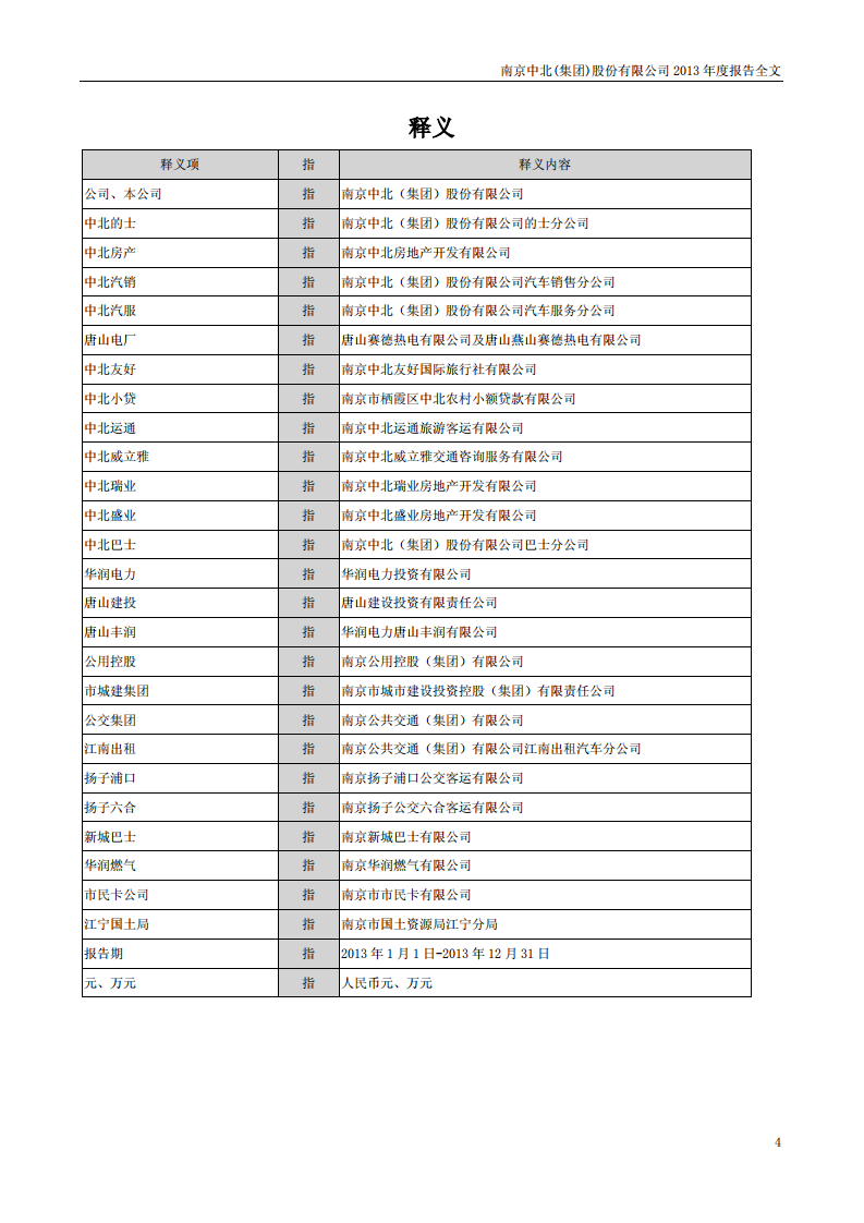 南京中北(集团)股份有限公司2013年年度报告.pdf 第4页