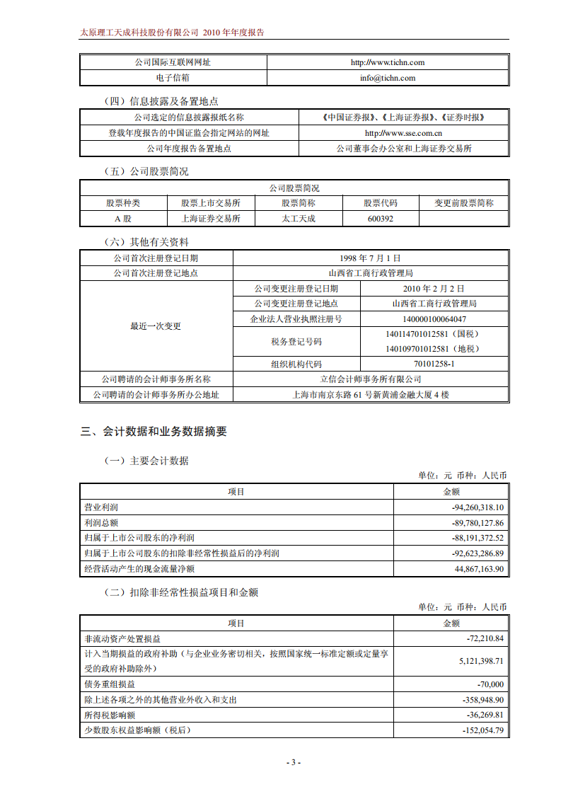 太原理工天成科技股份有限公司2010年年度报告.PDF 第4页