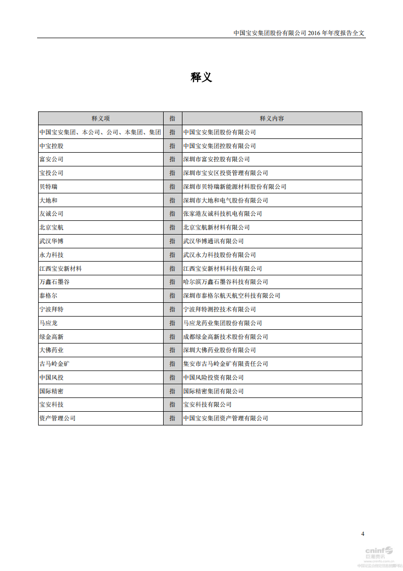 中国宝安集团股份有限公司2016年年度报告.PDF 第4页