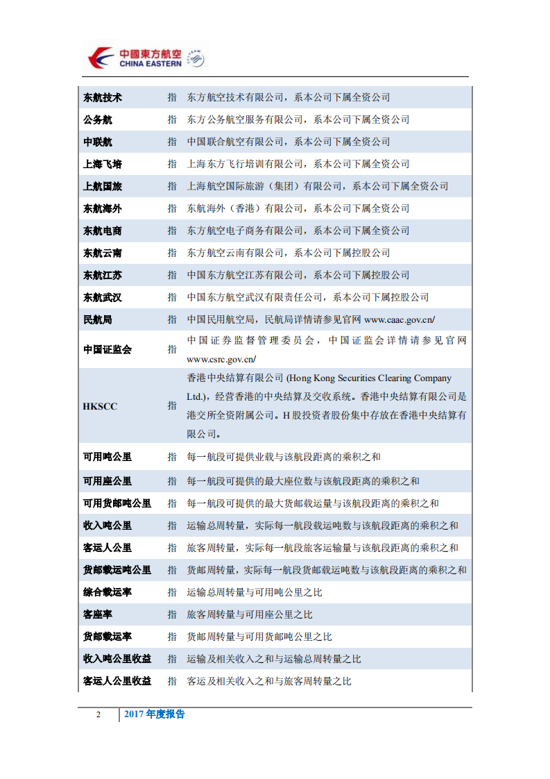 中国东方航空股份有限公司2017年年度报告.PDF 第5页