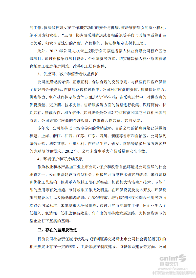 福建中福实业股份有限公司2012年度社会责任报告.PDF 第6页