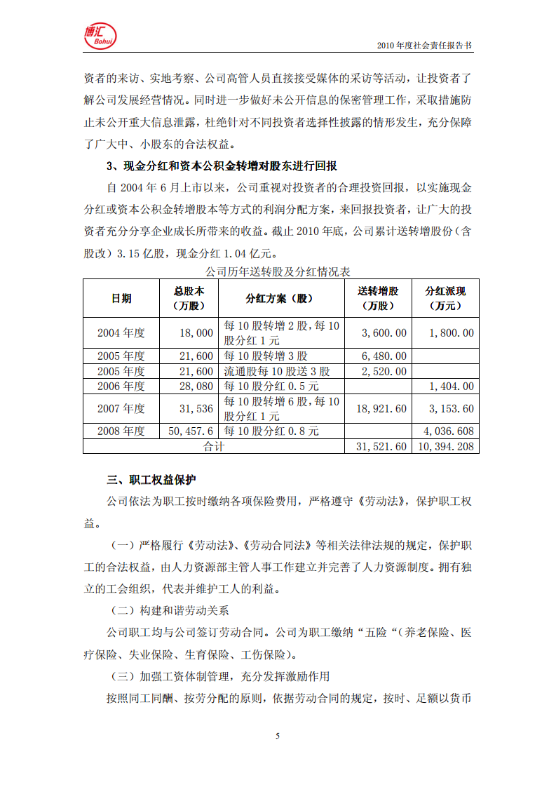 山东博汇纸业股份有限公司2010年度社会责任报告书.PDF 第5页