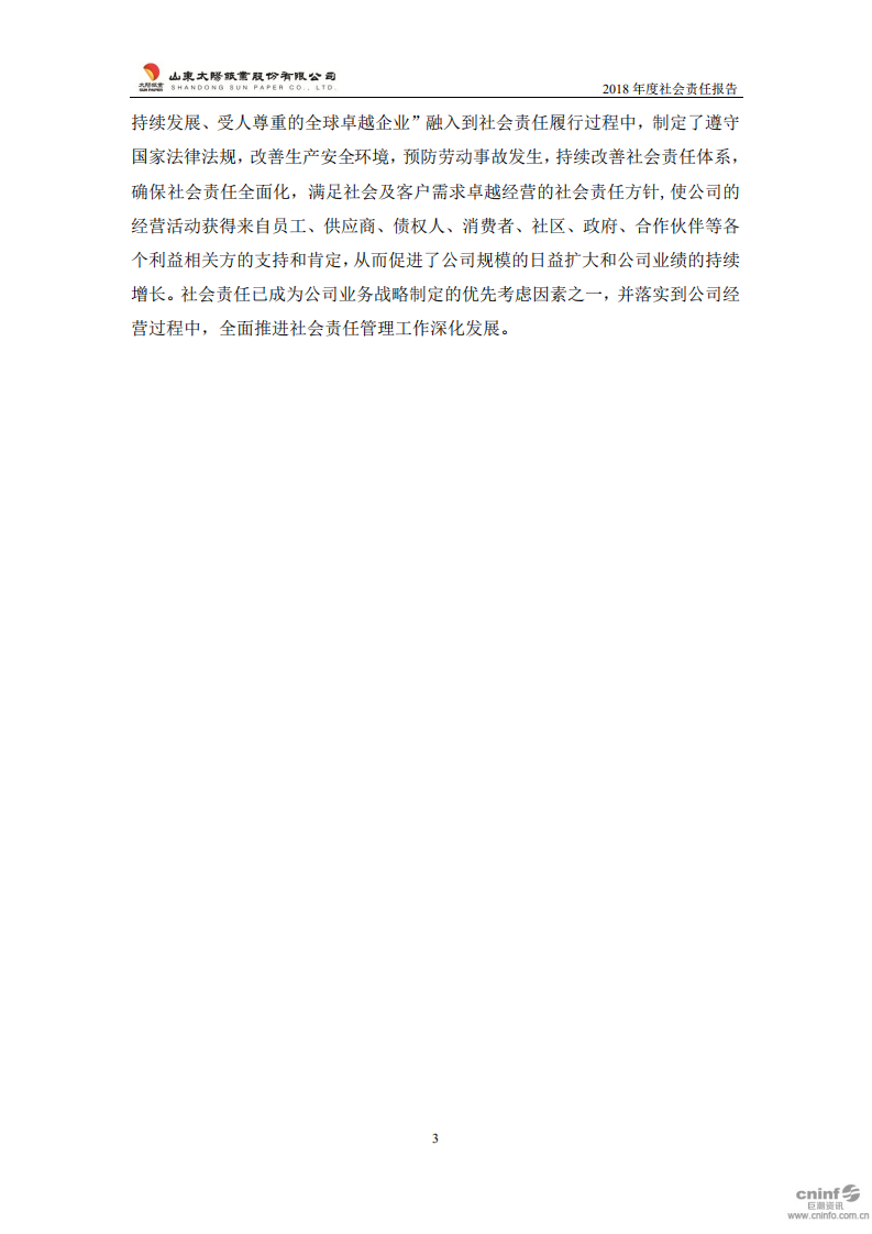 山东太阳纸业股份有限公司2018年度社会责任报告.PDF 第5页