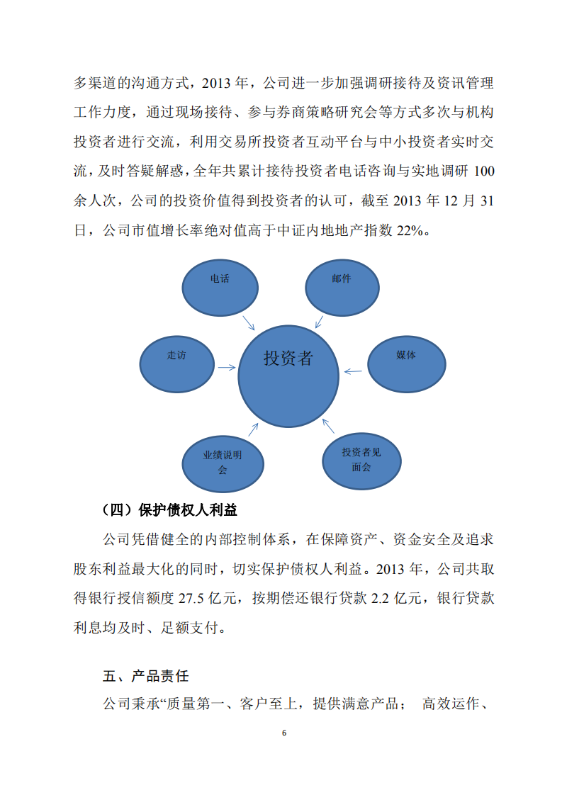 深圳市振业(集团)股份有限公司2013年度社会责任报告.PDF 第6页