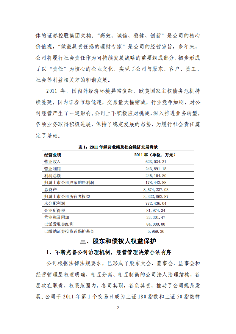 华泰证券股份有限公司2011年度社会责任报告.PDF 第2页