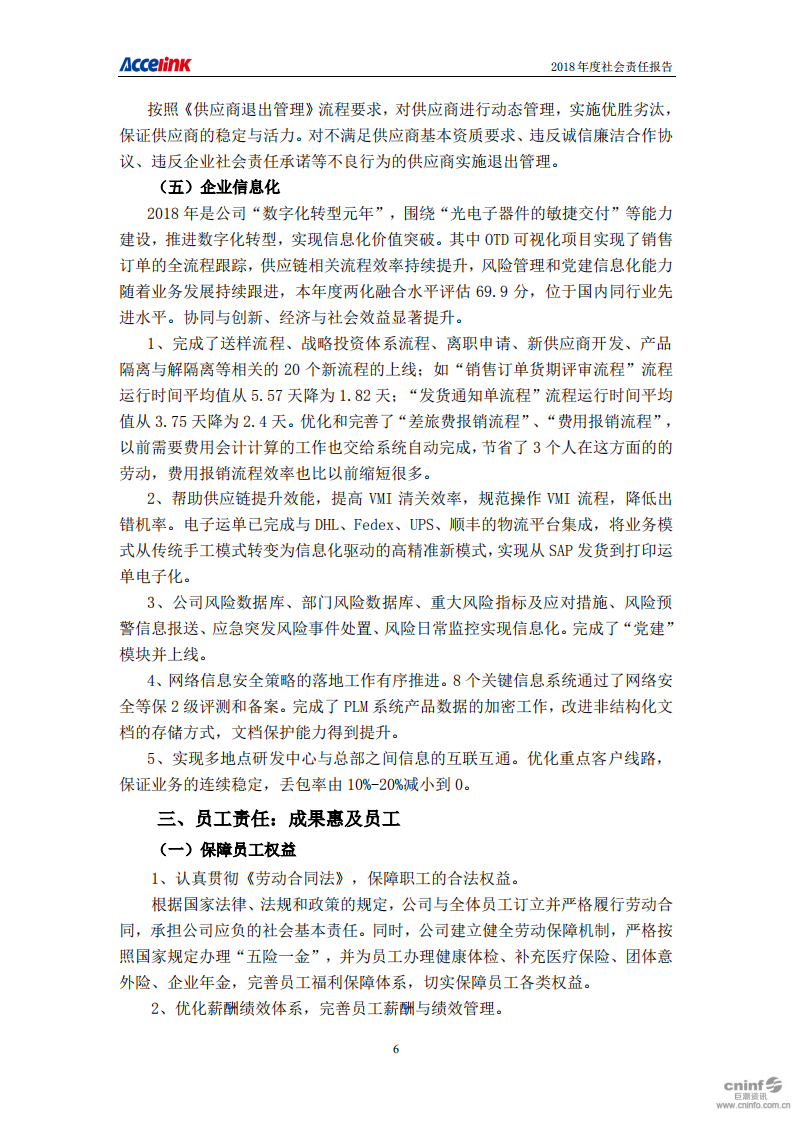 武汉光迅科技股份有限公司2018年度社会责任报告.PDF 第6页
