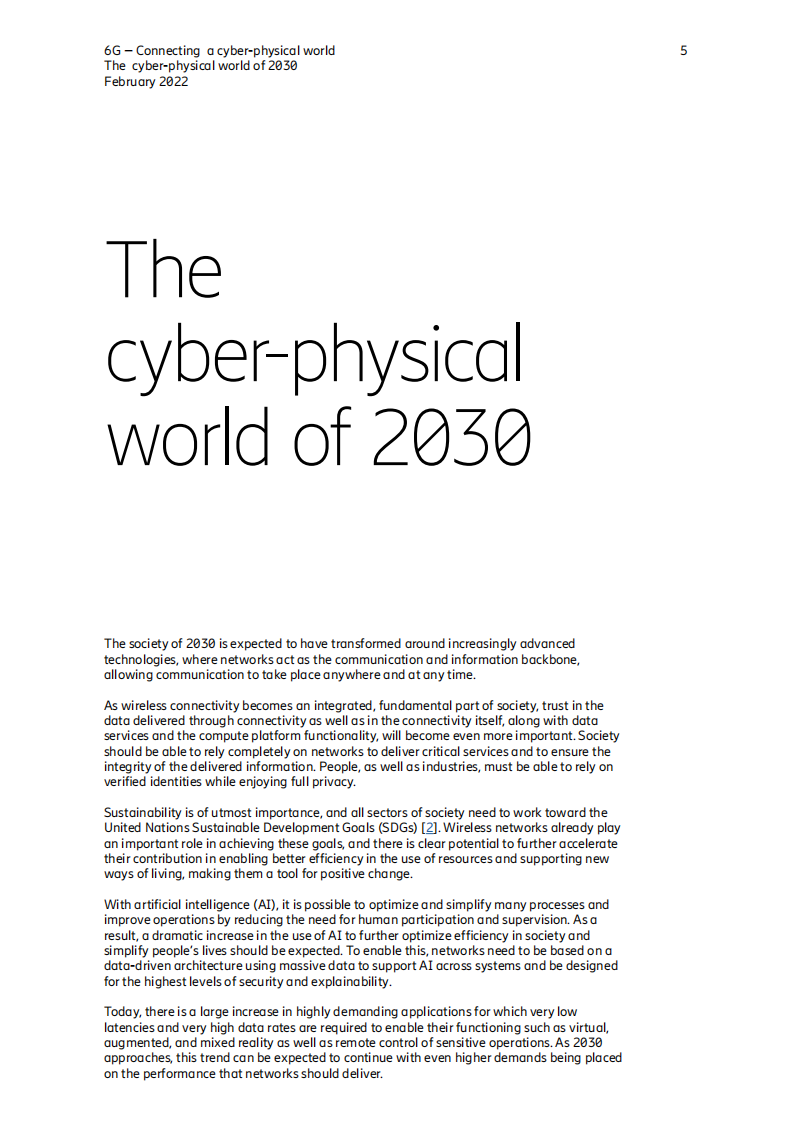 爱立信：6G白皮书-连接虚拟与现实的桥梁（英文版）.pdf 第5页
