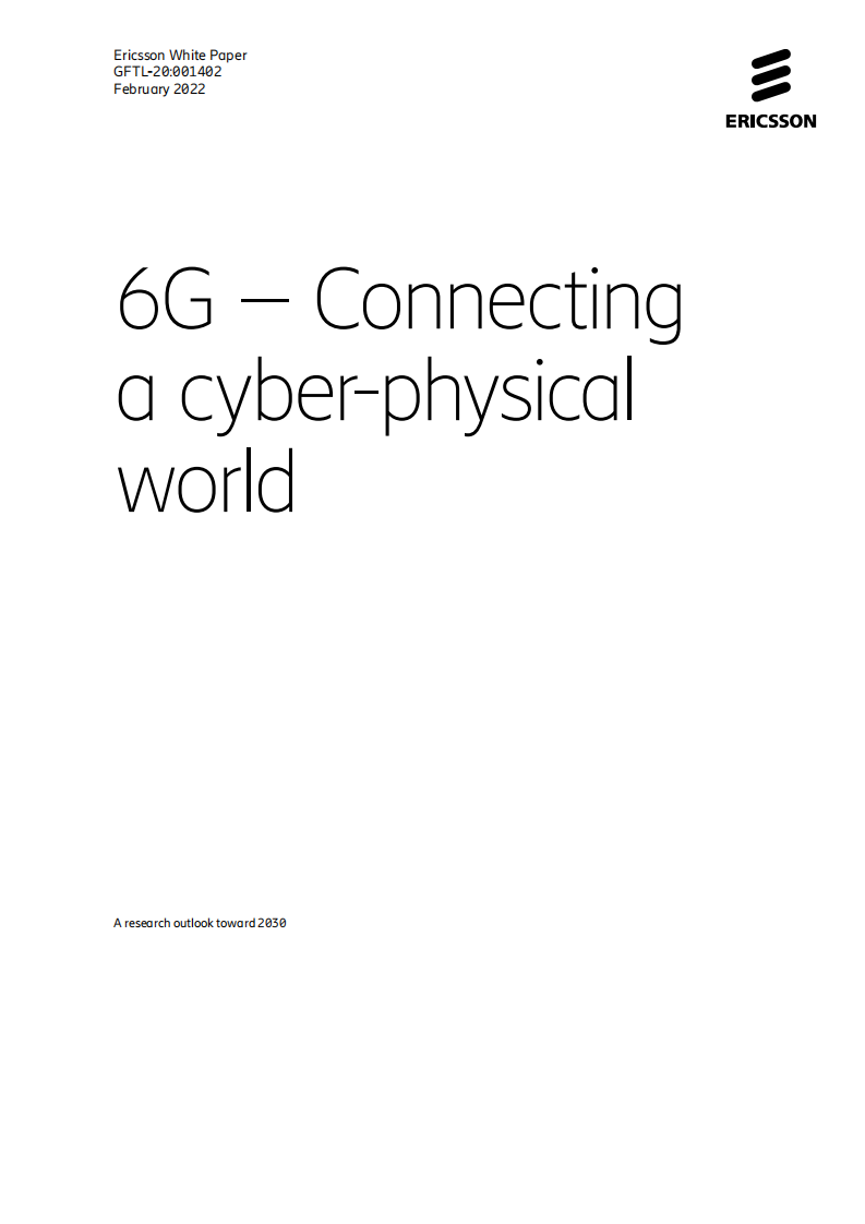 爱立信：6G白皮书-连接虚拟与现实的桥梁（英文版）.pdf 第1页