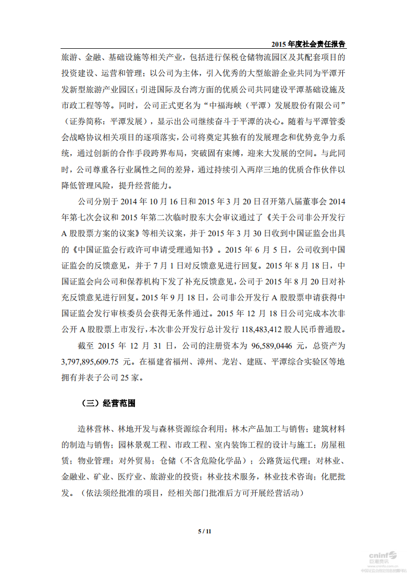 中福海峡（平潭）发展股份有限公司2015年度社会责任报告.PDF 第5页
