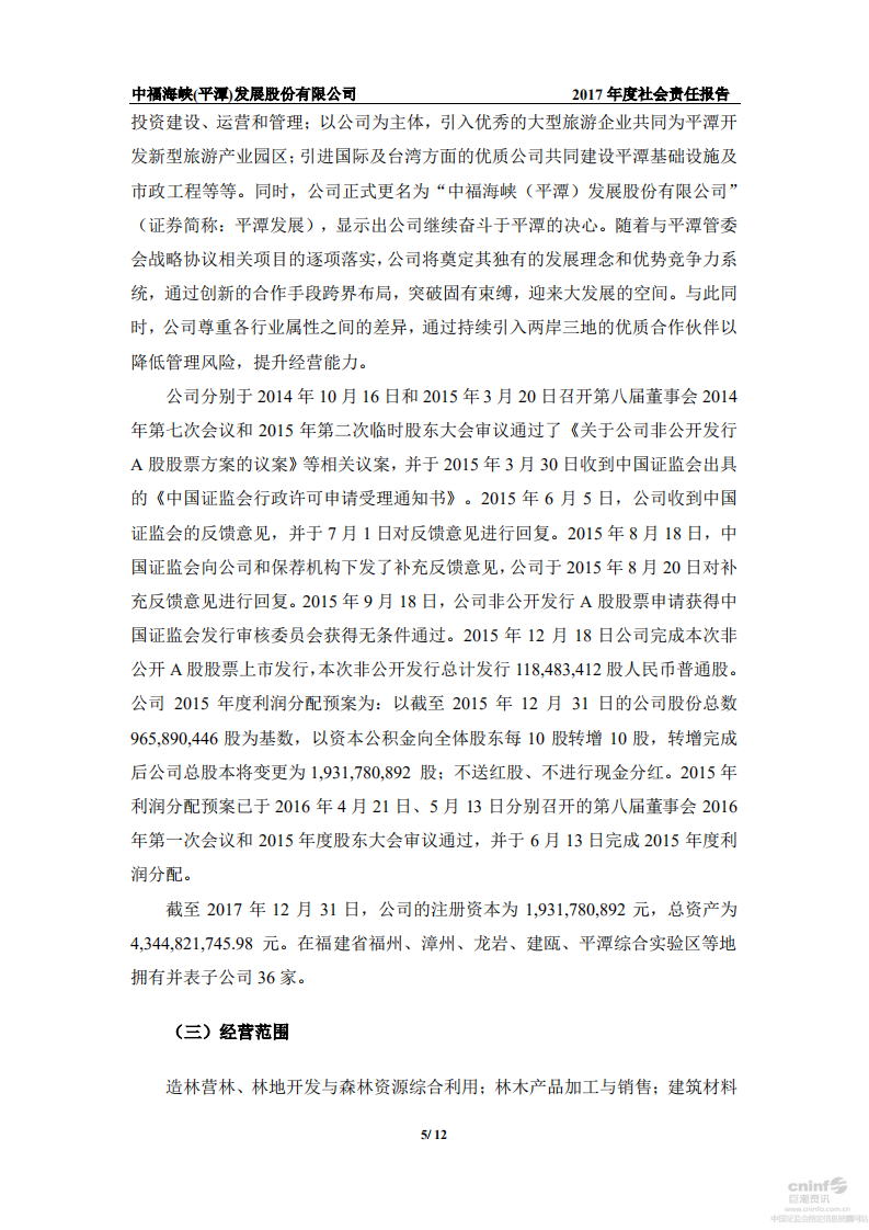 中福海峡（平潭）发展股份有限公司2017年度社会责任报告.PDF 第5页