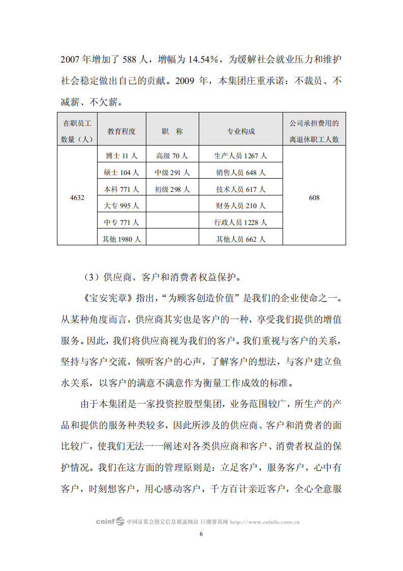中国宝安集团股份有限公司2008年度社会责任报告.PDF 第6页
