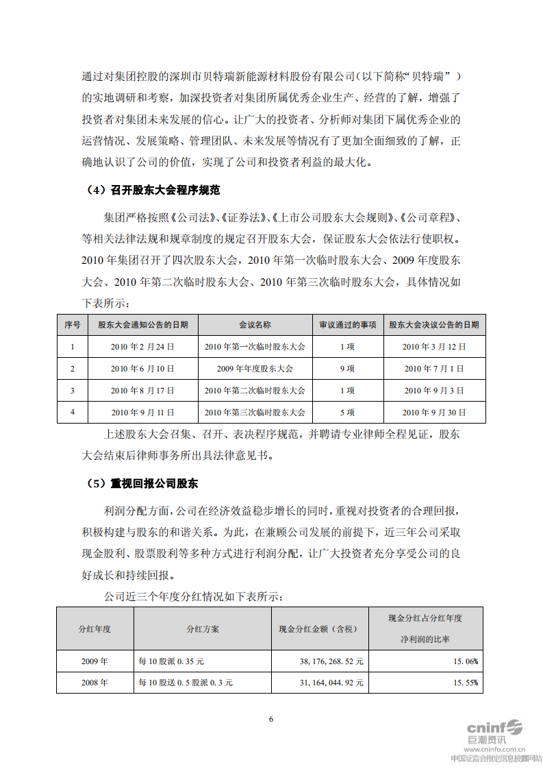 中国宝安集团股份有限公司2010年度社会责任报告.PDF 第6页