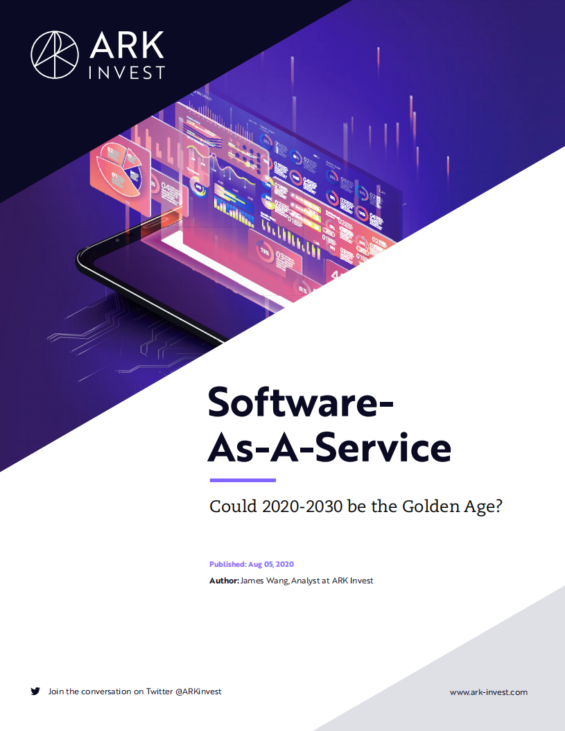 方舟投资（ARK Invest）： 2020-2030年软件即服务（SAAS）展望报告（英文版）.pdf 第1页