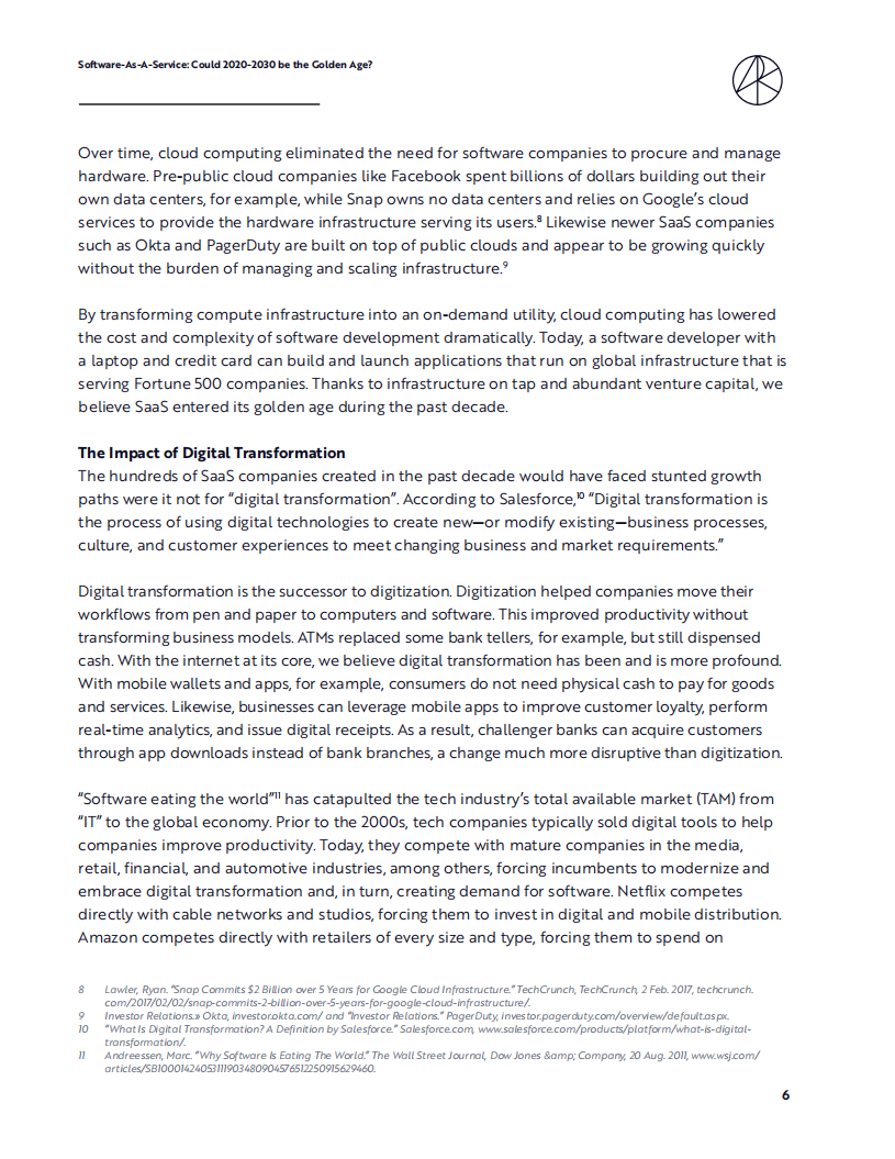 方舟投资（ARK Invest）： 2020-2030年软件即服务（SAAS）展望报告（英文版）.pdf 第6页