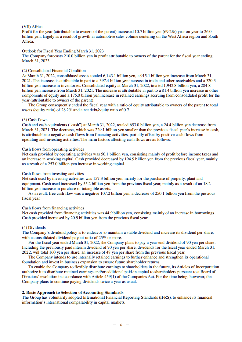 丰田通商公司（TOYOTA TSUSHO）2021年年度报告（英文版）.pdf 第6页