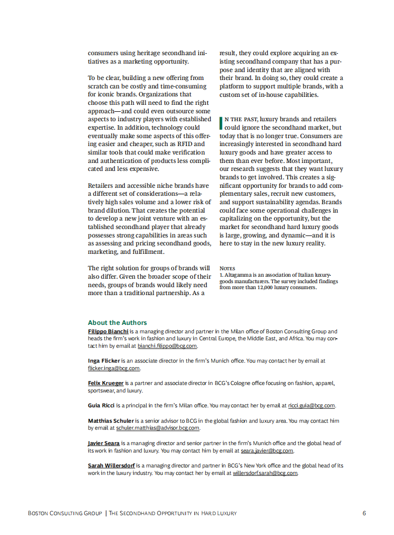 波士顿咨询（BCG）：硬奢侈品的&ldquo;二手&rdquo;机遇（英文版）.pdf 第6页