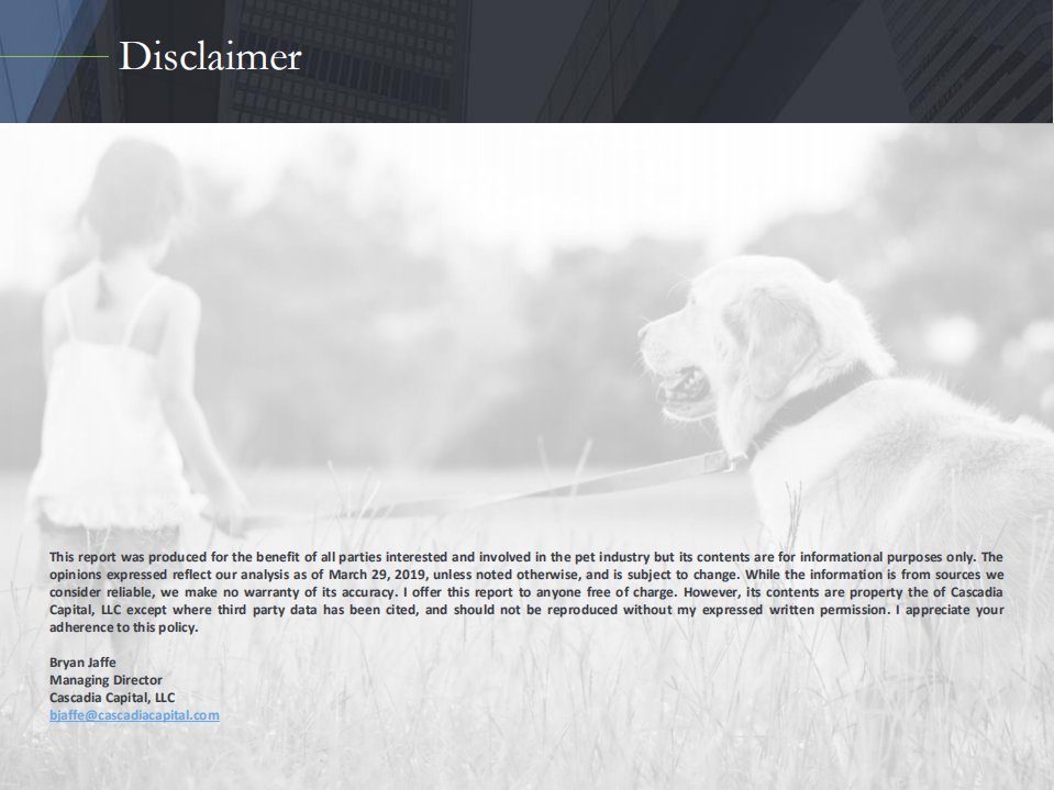 Cascadia Capital：2019年宠物行业概况春季报告（英文版）.pdf 第2页