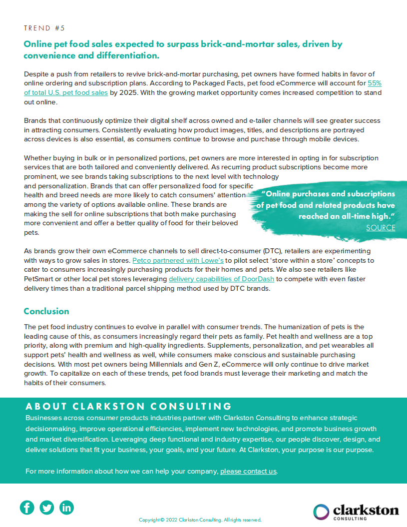 Clarkston Consulting：2022年宠物食品行业趋势报告（英文版）.pdf 第5页