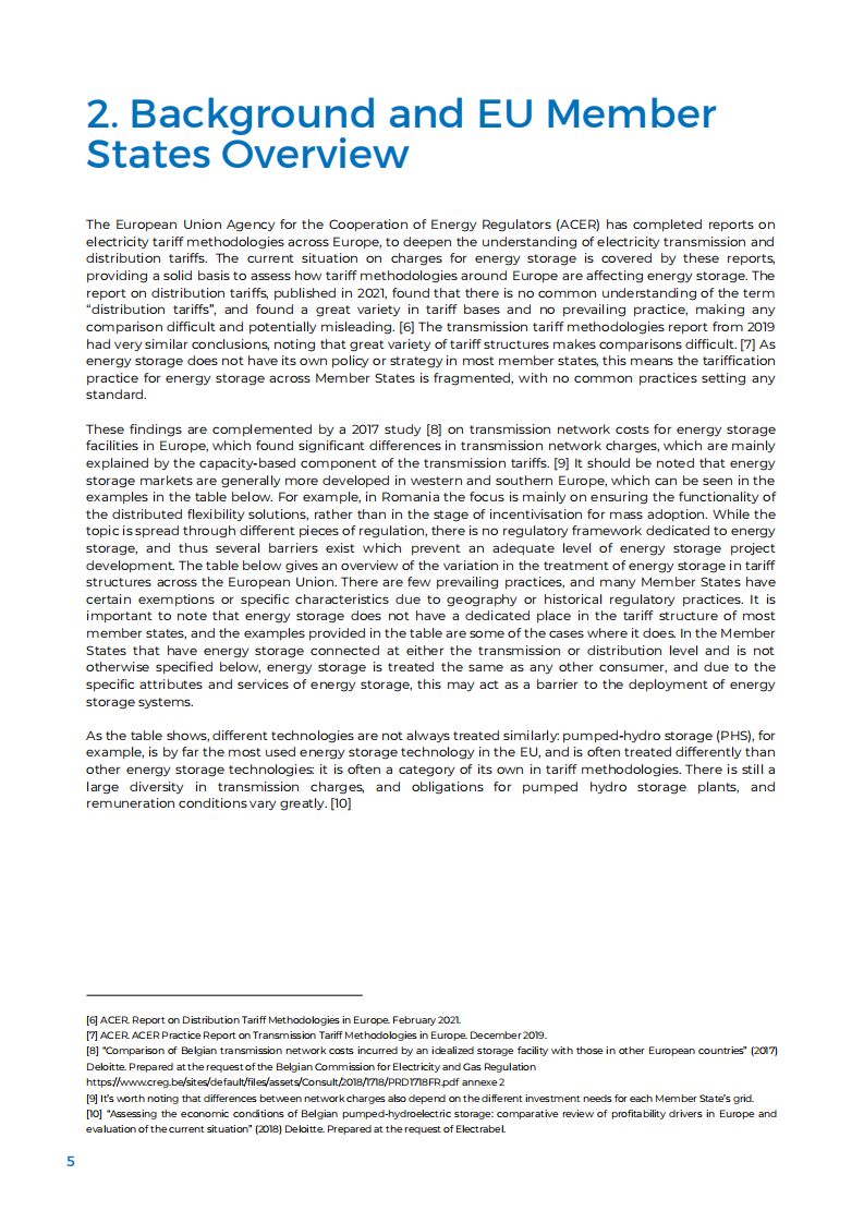 欧洲能源储存协会（EASE）：储能电网收费的未来之路（英文版）.pdf 第5页