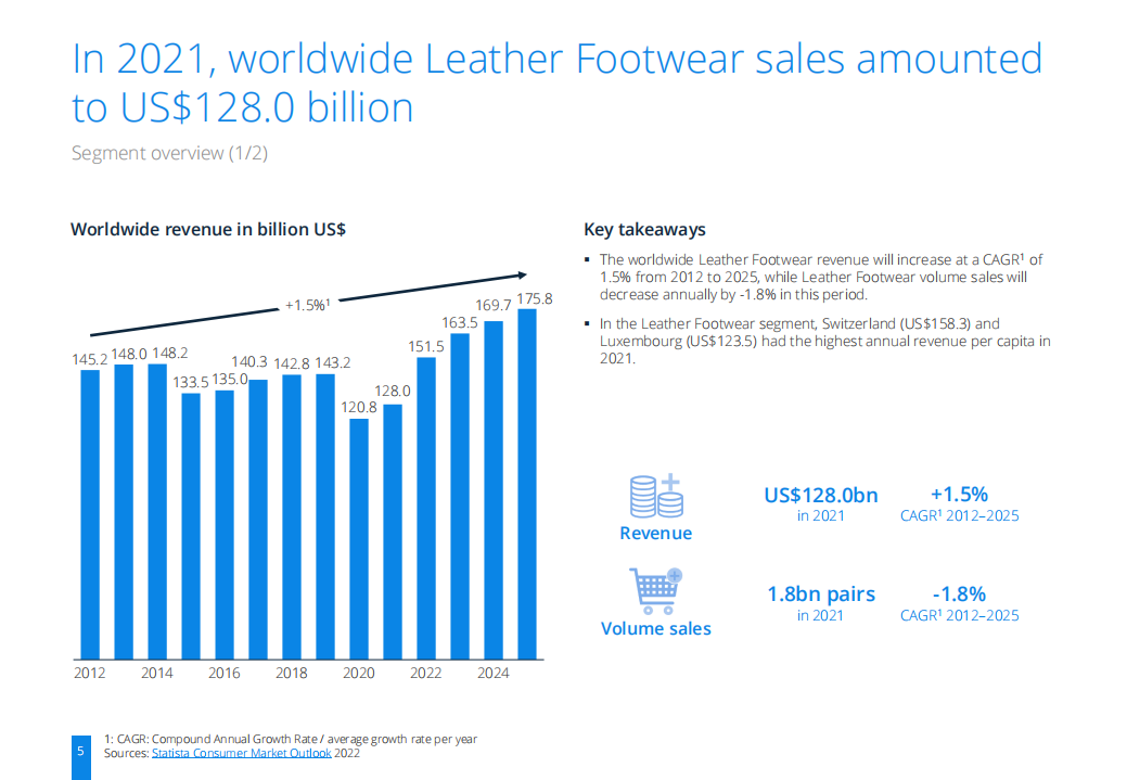 Statista：2022年皮鞋市场研究报告（英文版）.pdf 第5页