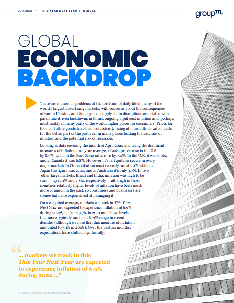 群邑集团（GroupM）：2022年全球及法国广告市场年中预测报告（英文版）.pdf 第4页