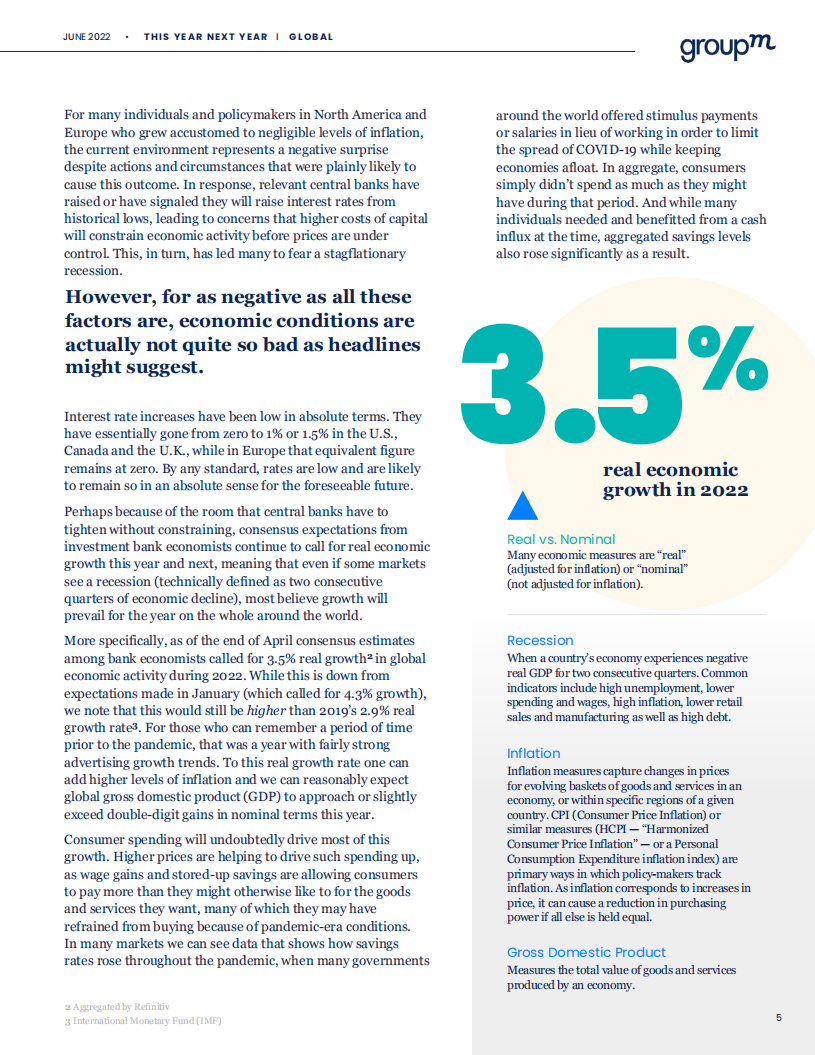 群邑集团（GroupM）：2022年全球广告市场年中预测报告（英文版）.pdf 第5页