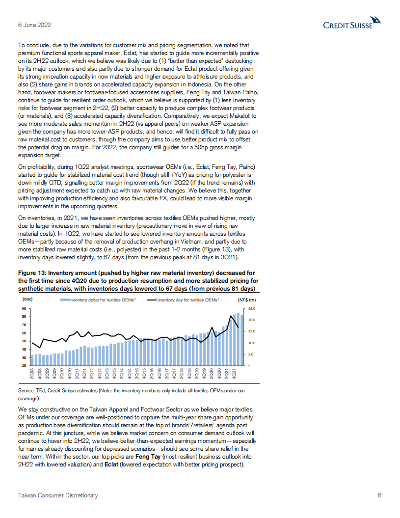 瑞信（Credit Suisse）：中国消费行业-台湾地区非必需消费品市场分析报告-克服周期性逆风（英文版）.pdf 第6页