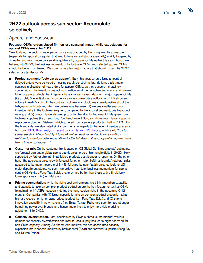 瑞信（Credit Suisse）：中国消费行业-台湾地区非必需消费品市场分析报告-克服周期性逆风（英文版）.pdf 第5页