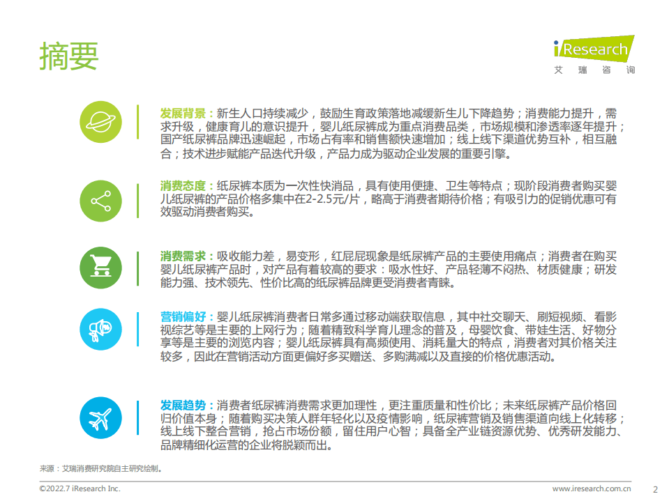 艾瑞咨询：2022年中国婴儿纸尿裤消费白皮书.pdf 第2页