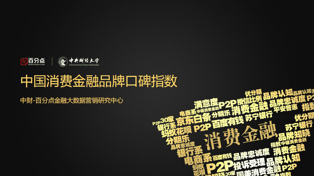 百分点：中国首份消费金融口碑指数报告.pdf 第1页