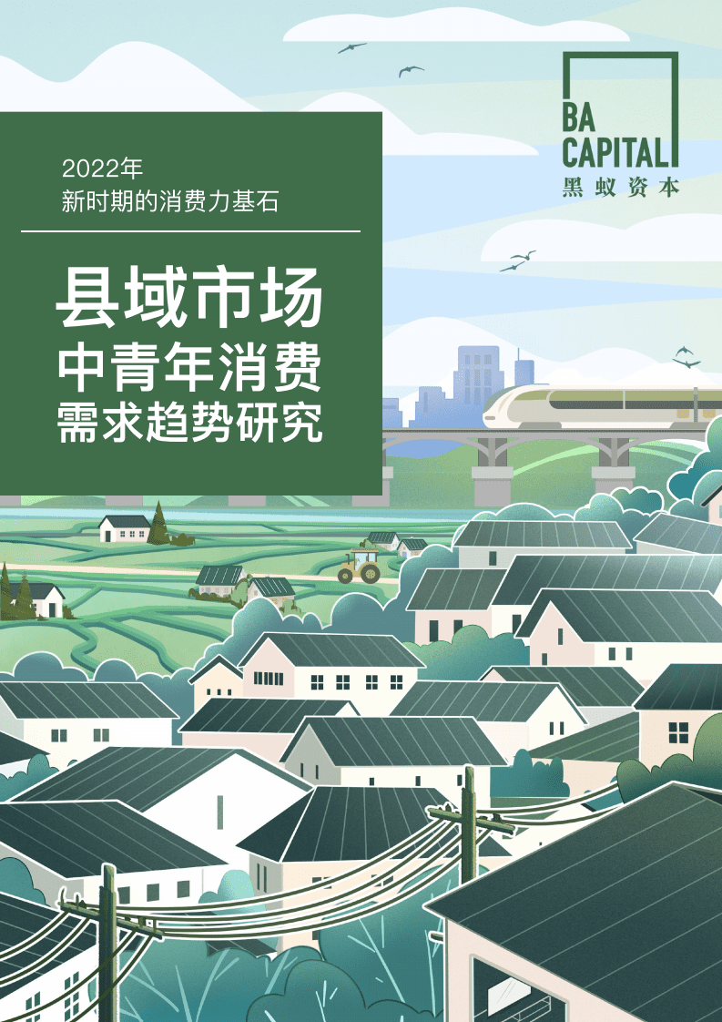 黑蚁资本：2022县域市场中青年消费需求趋势研究报告.pdf 第1页