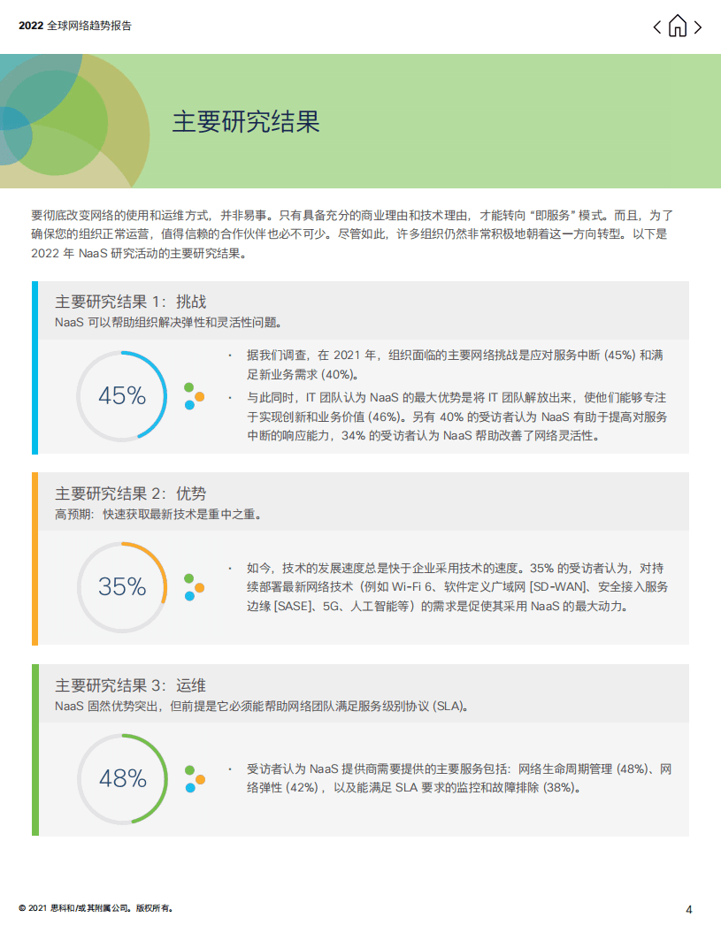 CISCO：2022年全球网络趋势报告&mdash;网络即服务（NaaS）的兴起.pdf 第4页