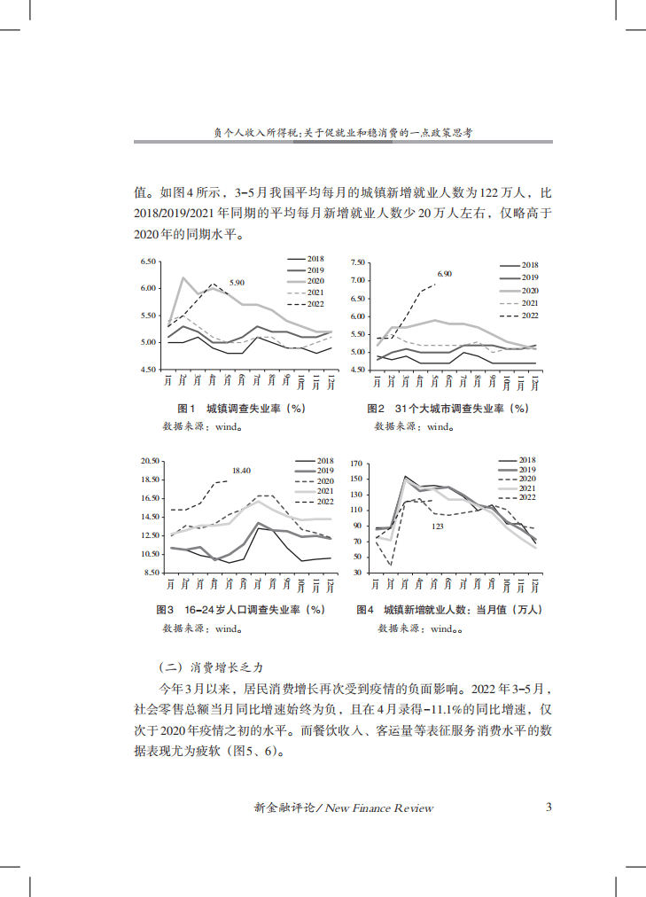 中国金融四十人论坛：负个人收入所得税-关于促就业和稳消费的一点政策思考（2022）.pdf 第4页