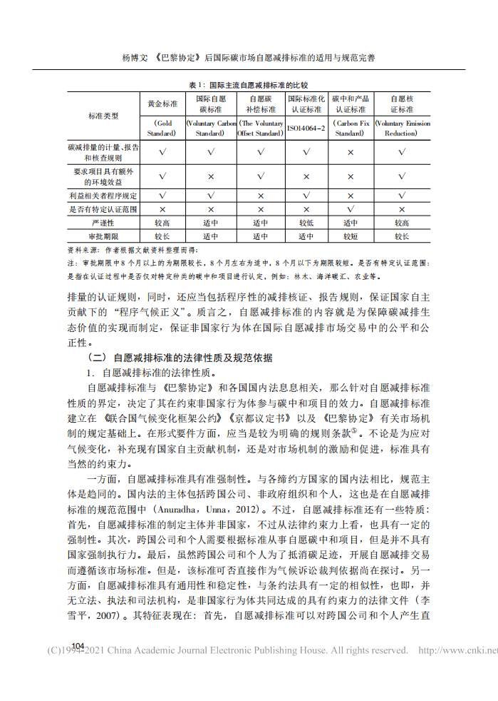 巴黎协定_后国际碳市场自愿减排标准的适用与规范完善.pdf 第3页