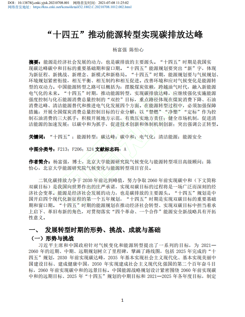 十四五_推动能源转型实现碳排放达峰.pdf 第2页