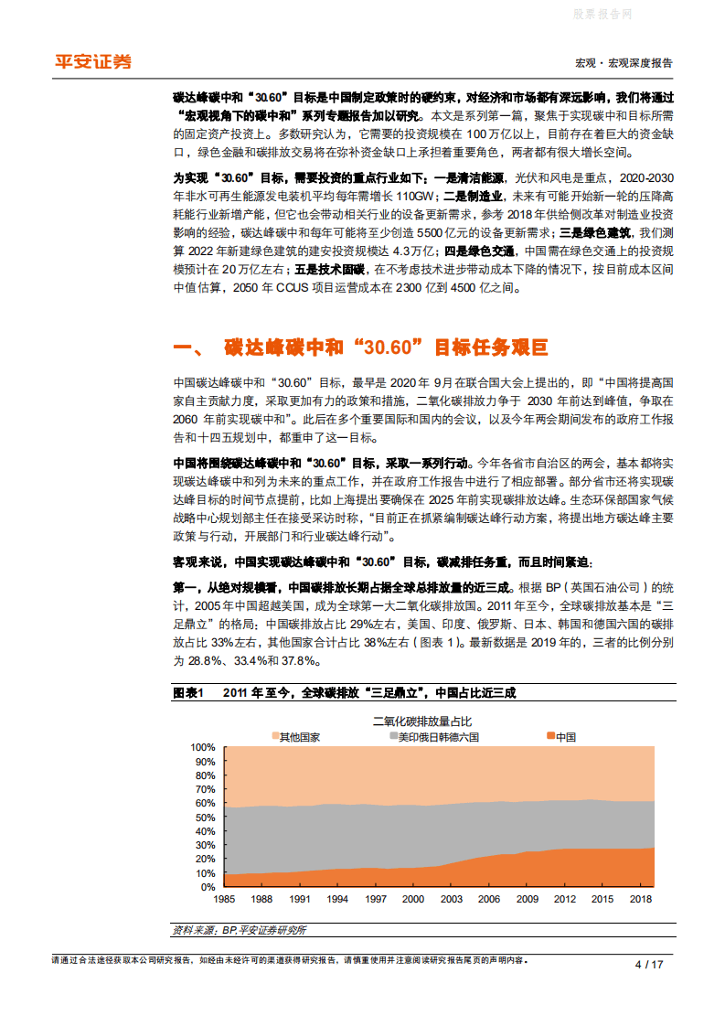 “宏观视角下的碳中和”系列专题一：投资视角下的碳中和-平安证券.pdf 第4页