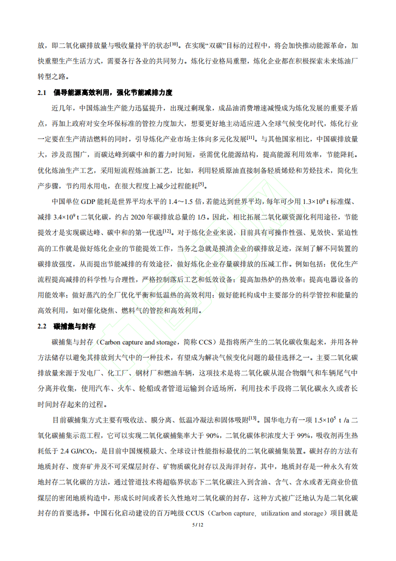 “双碳”愿景对炼化产业的影响及其路径展望.pdf 第6页