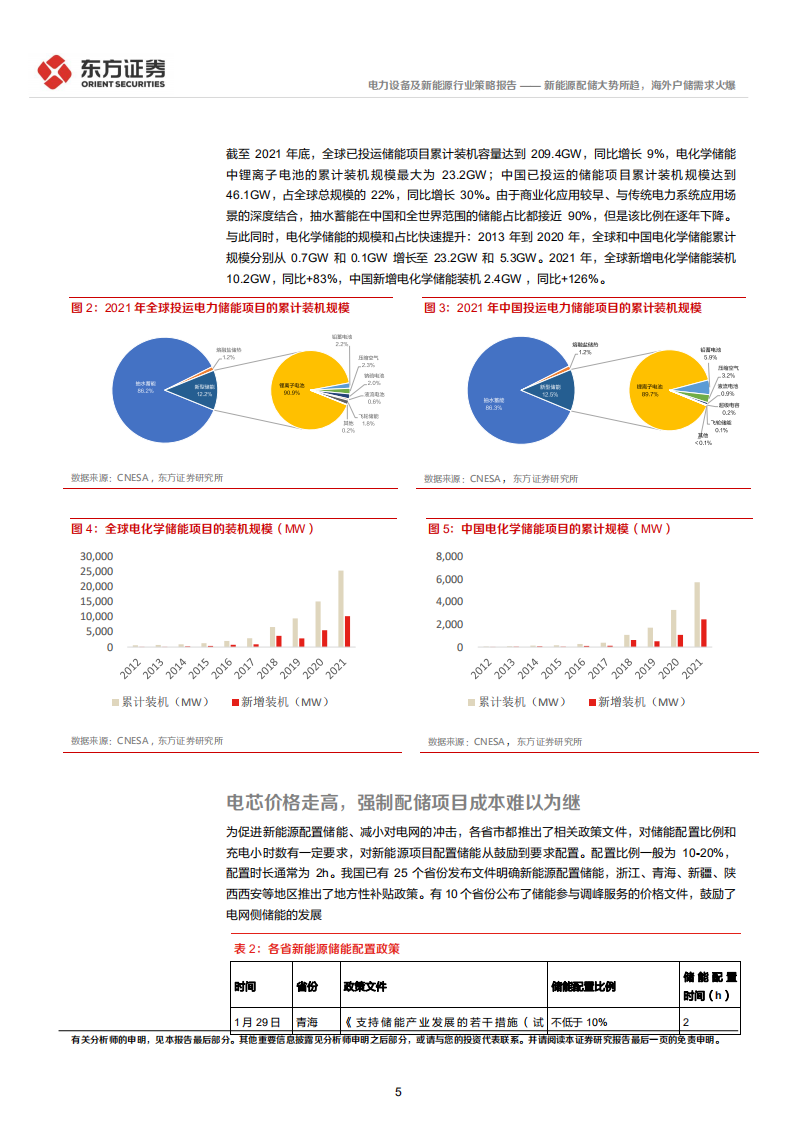 储能行业2022年中期策略：新能源配储大势所趋，海外户储需求火爆-东方证券.pdf 第5页