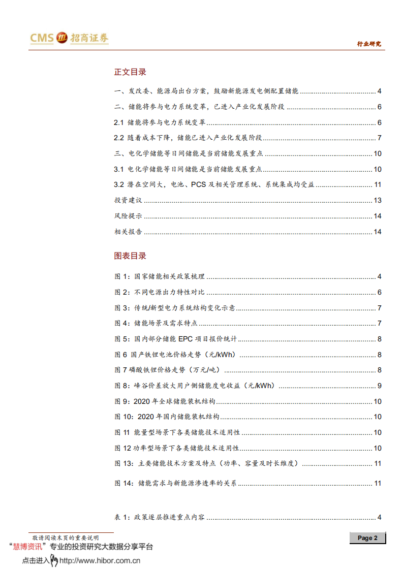 储能行业专题报告(三)：鼓励发电侧配置储能与调峰的政策出台-招商证券.pdf 第2页