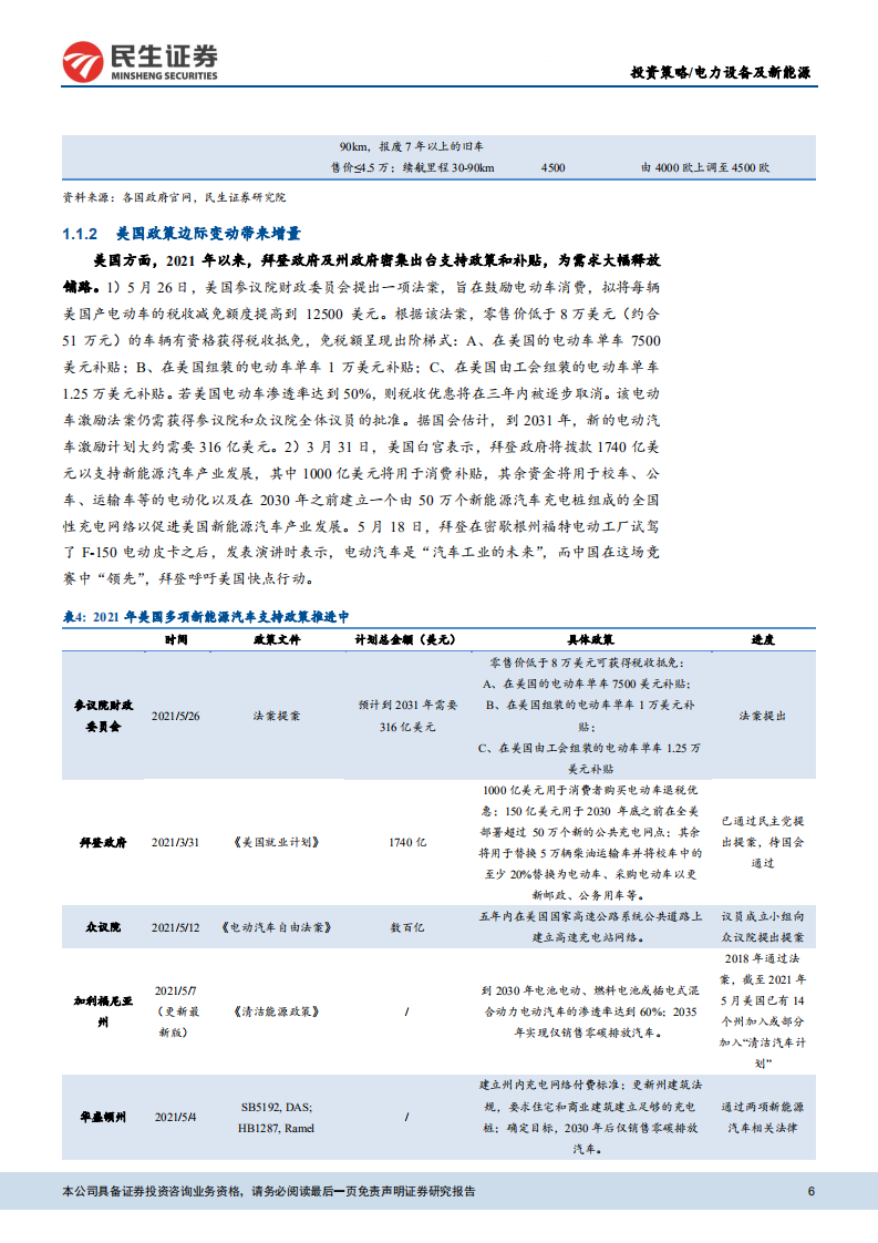 电动车行业2021年中期策略：电动车渗透率提升，材料龙头加速一体化-20210625-民生证券-36页.pdf 第6页