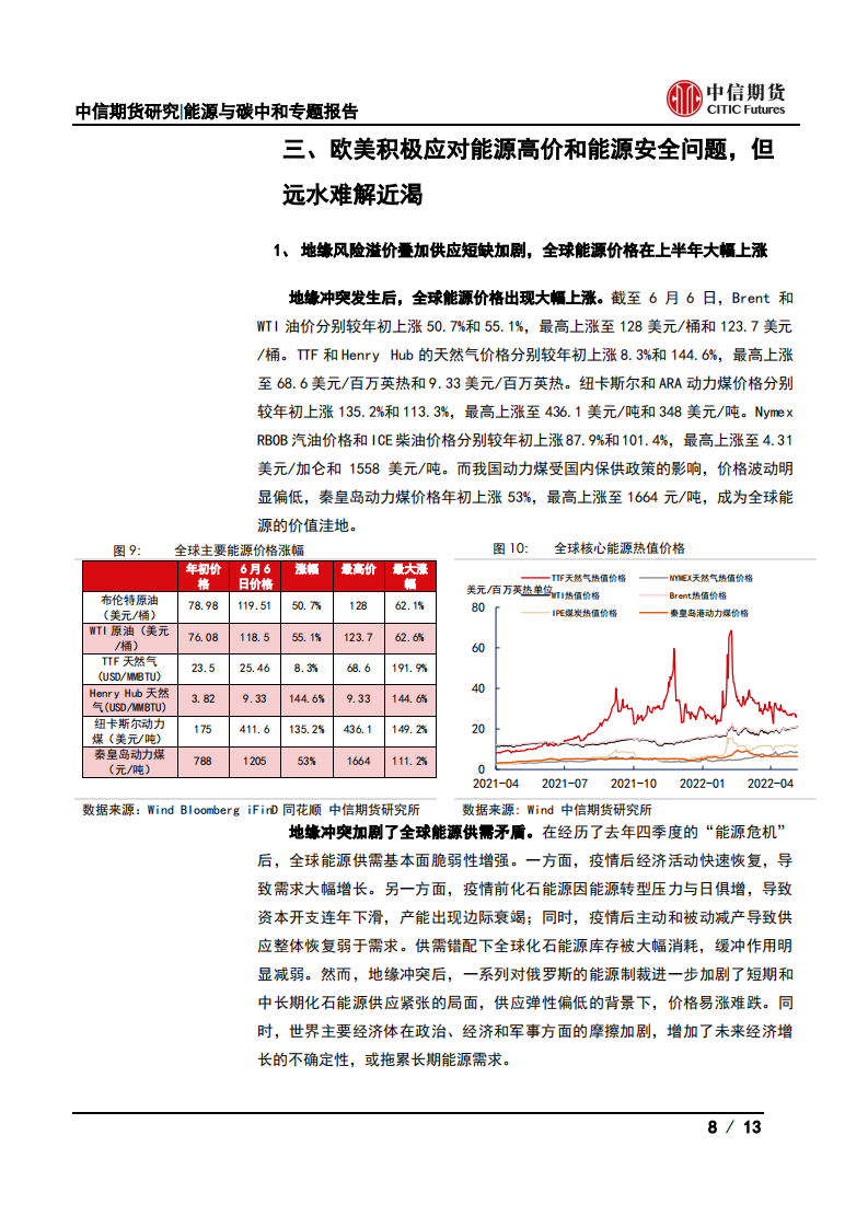 地缘冲突后全球能源变局(一)：全球能源政策如何变化？-中信期货.pdf 第8页