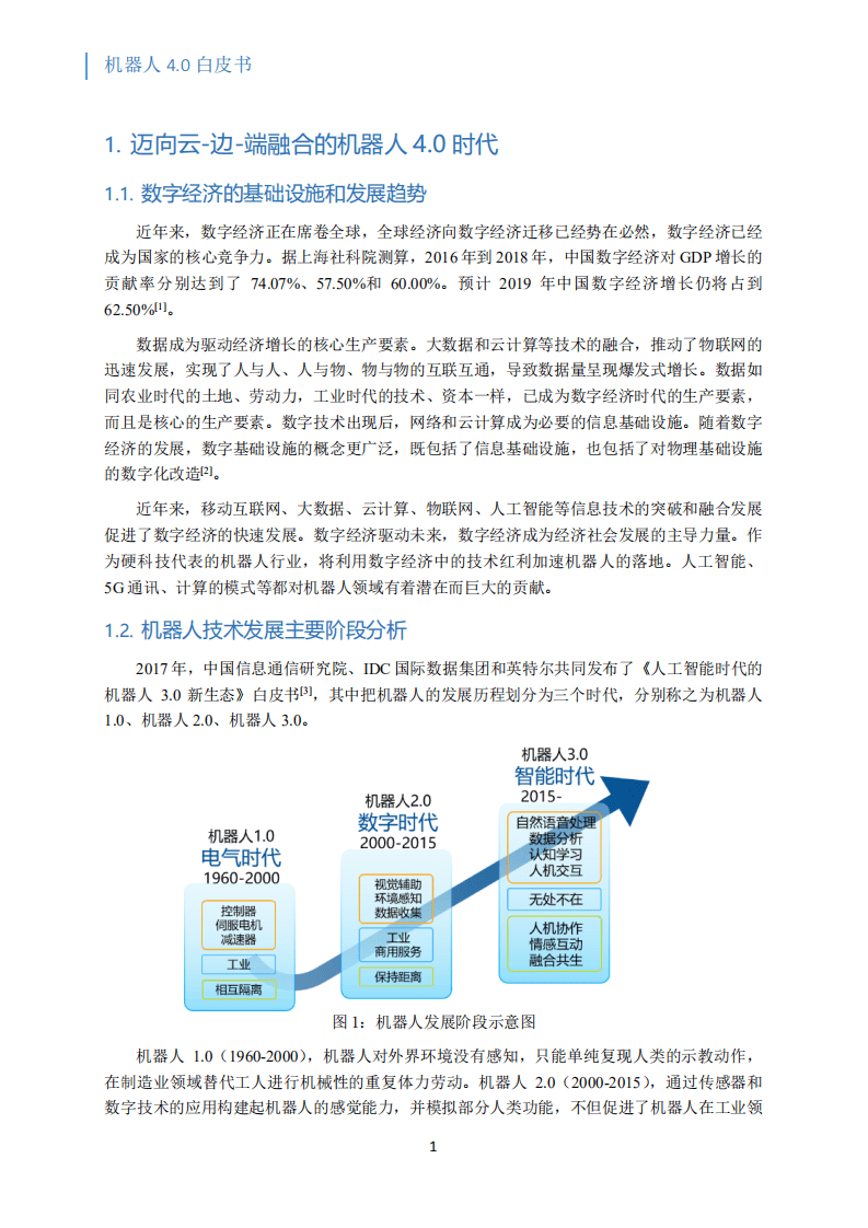 英特尔：2019机器人4.0白皮书：云-边-端融合的机器人系统和架构.pdf 第4页