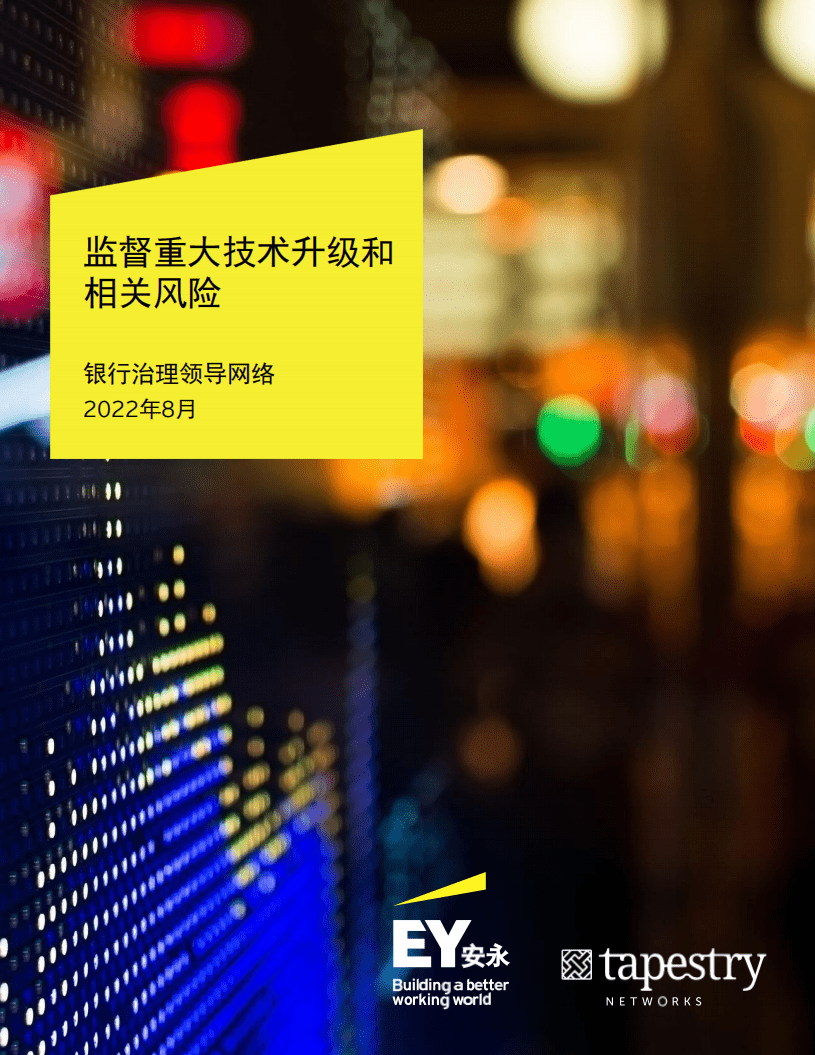 安永：重大技术升级和相关风险-银行治理领导网络（2022）.pdf 第1页