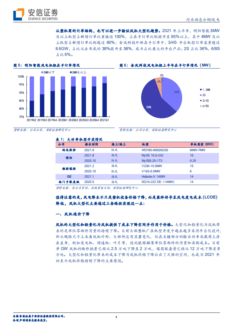 风电：“大”风起兮——简析大型化降本之路-安信证券.pdf 第4页