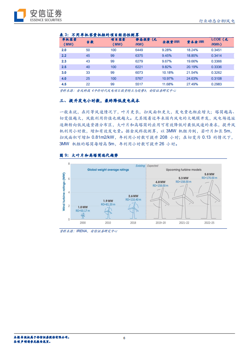 风电：“大”风起兮——简析大型化降本之路-安信证券.pdf 第6页