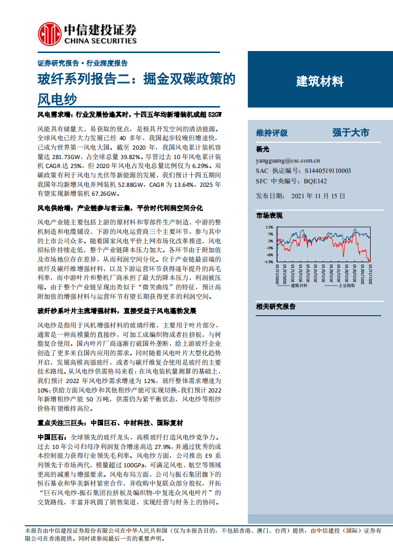 风电纱：掘金双碳政策的风电纱.pdf 第1页