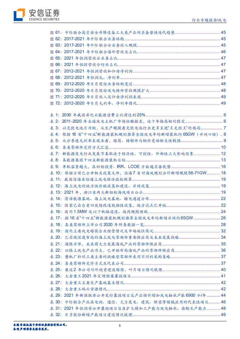 风电行业专题报告：产值通缩背景下，全产业链降本赛跑孕育结构性投资机会-安信证券.pdf 第5页