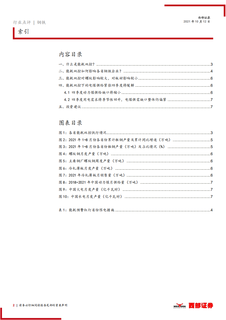 钢铁行业：能耗双控如何影响钢铁产业链？.pdf 第2页